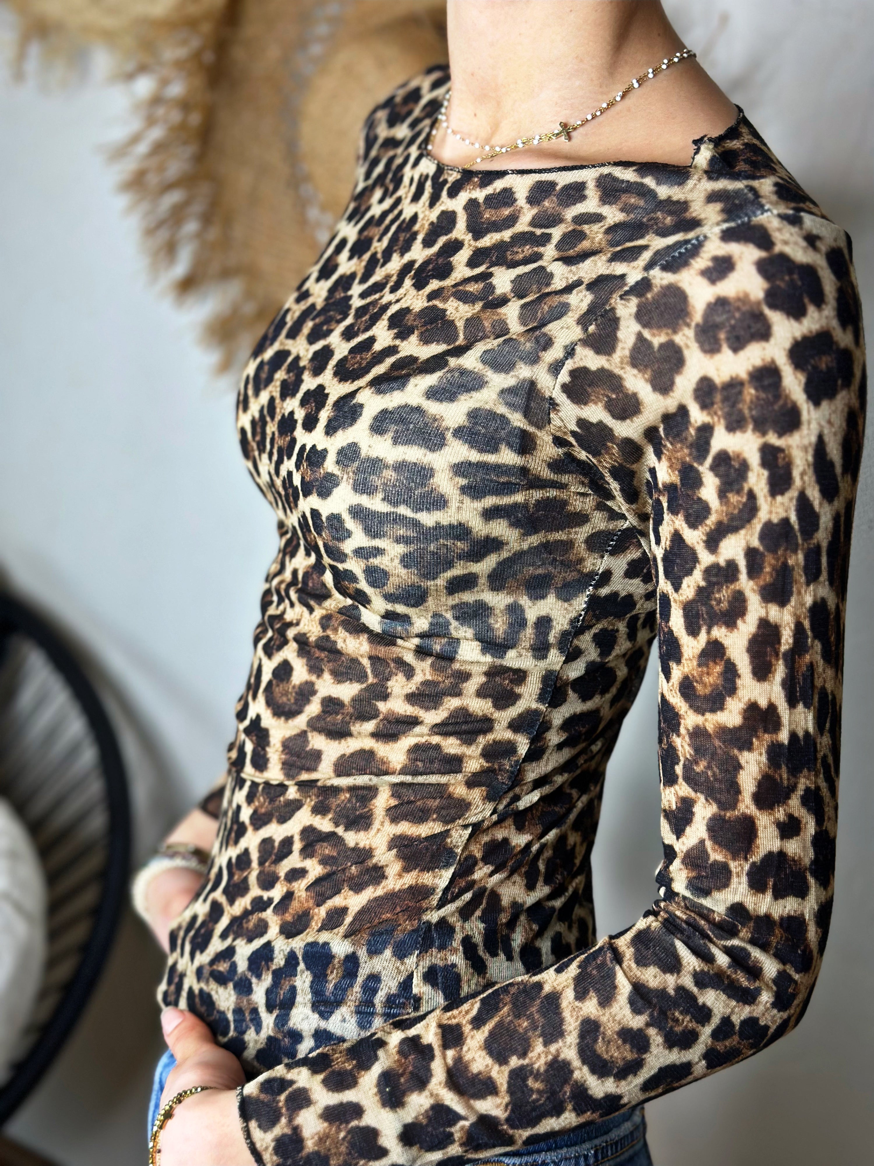 Top LEOPARD Beige