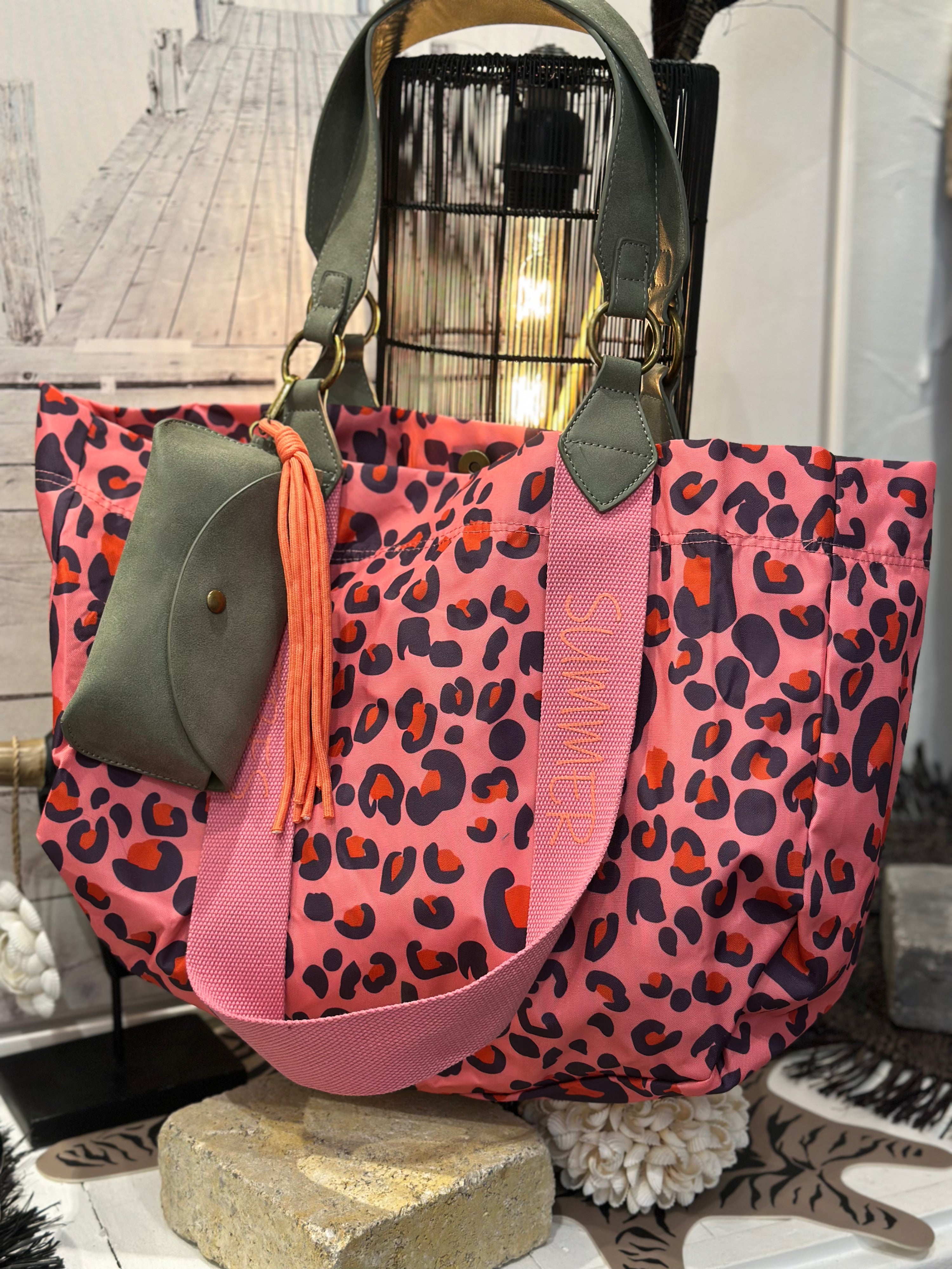 Sac VIBE SUMMER LEOPARD Fuchsia