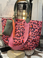 Charger l&#39;image dans la galerie, Sac VIBE SUMMER LEOPARD Fuchsia
