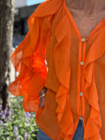Charger l&#39;image dans la galerie, Chemise NINA Orange
