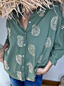Chemise FLAURE Kaki