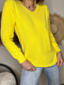 Pull tout doux SYLVANO Jaune