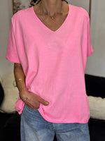 Charger l'image dans la galerie, Tee shirt uni LORIS Rose malabar
