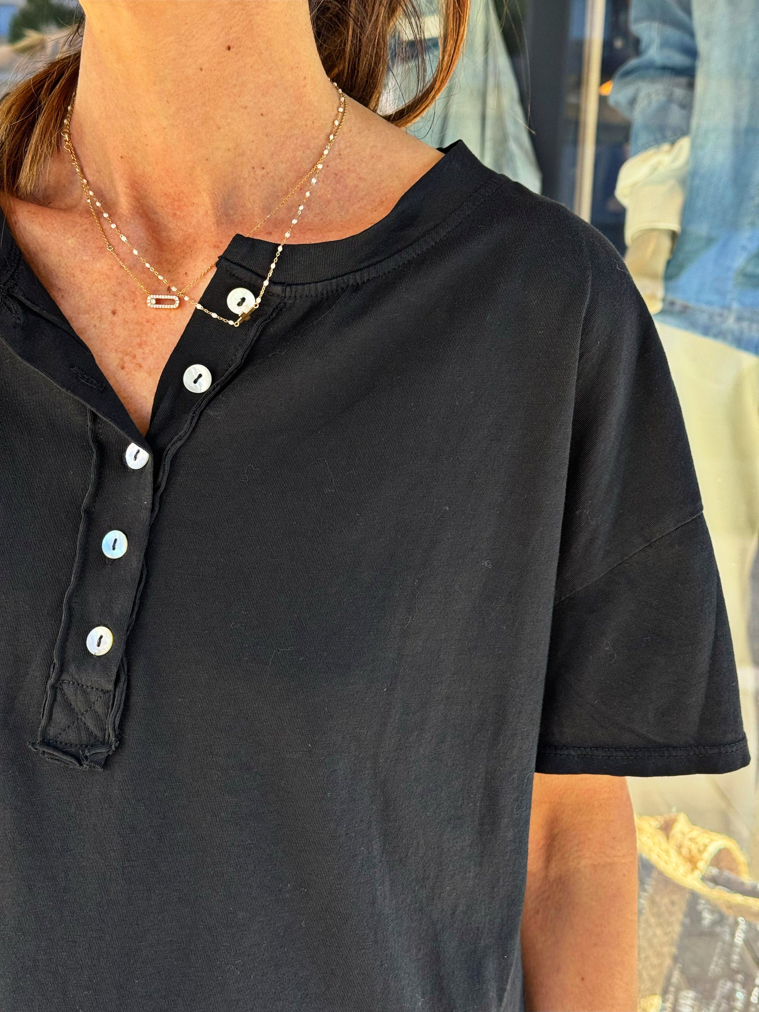 Tee shirt SMILE Noir