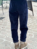 Charger l'image dans la galerie, Pantalon velours cotelé souple LEON Marine
