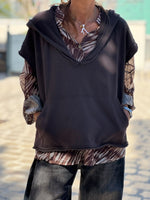 Charger l'image dans la galerie, Sweat sans manches VIKA Choco
