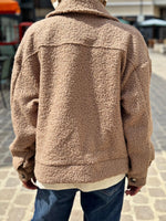 Charger l&#39;image dans la galerie, Blouson bouclette GAB Camel clair
