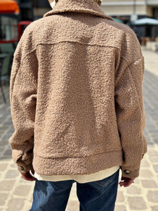 Blouson bouclette GAB Camel clair