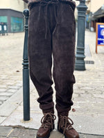 Charger l'image dans la galerie, Pantalon velours cotelé souple LEON Choco
