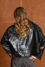 Charger l'image dans la galerie, Blouson BIANCA Noir - Gold and silver
