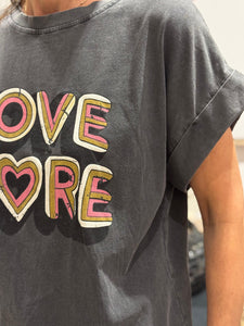 Tee shirt LOVE MORE Anthracite