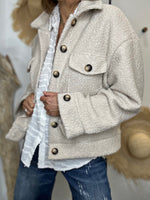 Charger l'image dans la galerie, Blouson bouclette GAB Beige
