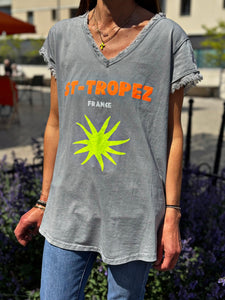 Tee shirt ST-TROPEZ Gris