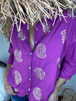 Charger l&#39;image dans la galerie, Chemise FLAURE Fuchsia
