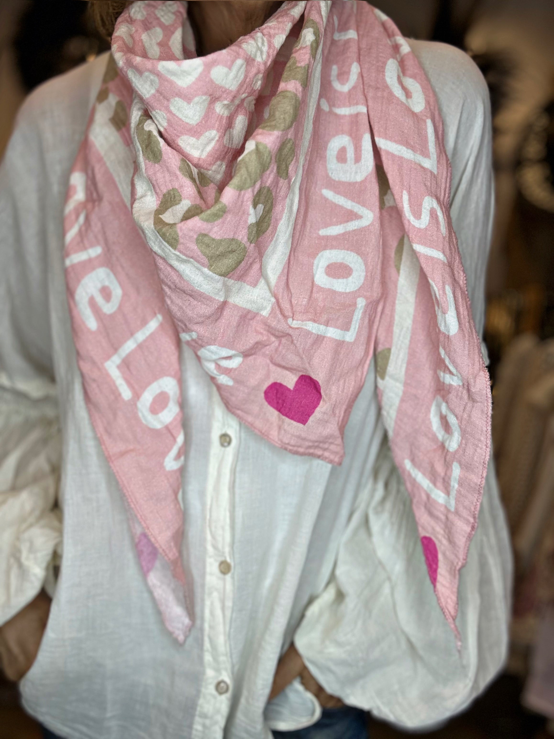 Foulard LOVE Rose