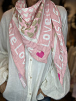 Charger l&#39;image dans la galerie, Foulard LOVE Rose
