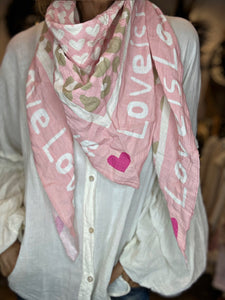 Foulard LOVE Rose
