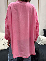 Charger l&#39;image dans la galerie, Chemise/Tunique AMANDA Fuchsia
