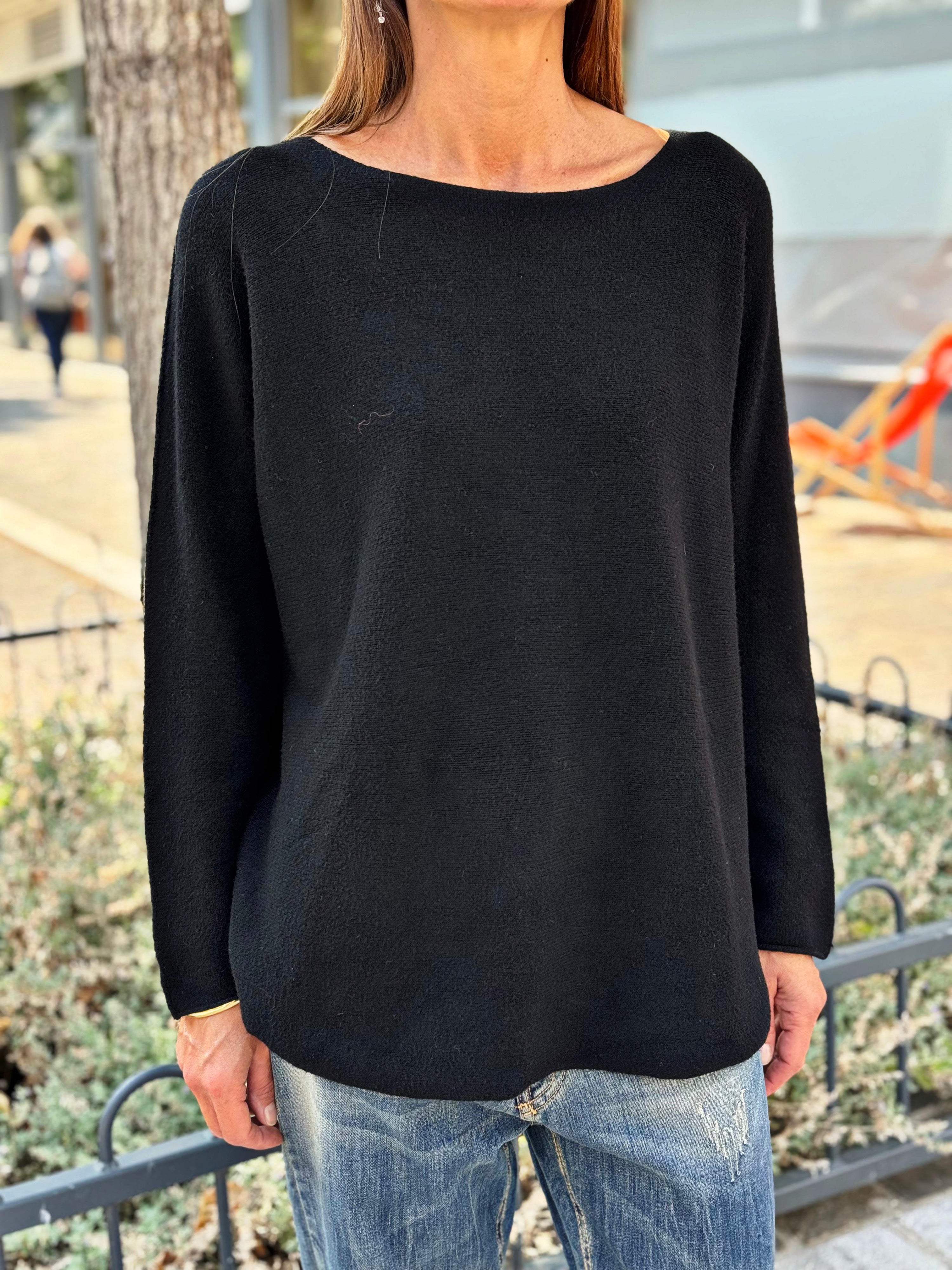 Pull doux LINO Noir