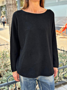Pull doux LINO Noir