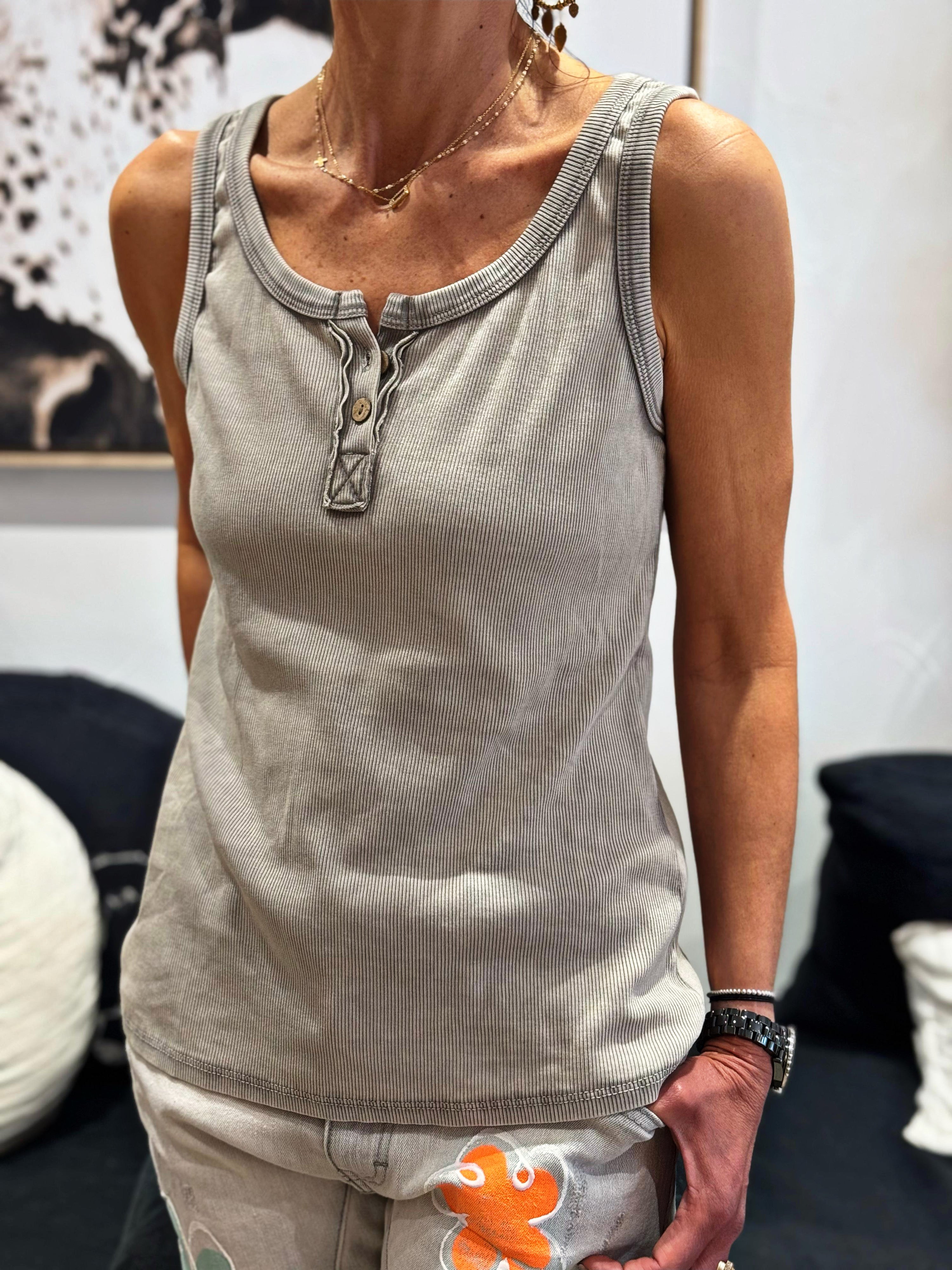 Débardeur MOONIE Gris/Taupe