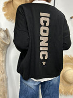 Charger l'image dans la galerie, Pull ICONIC Noir
