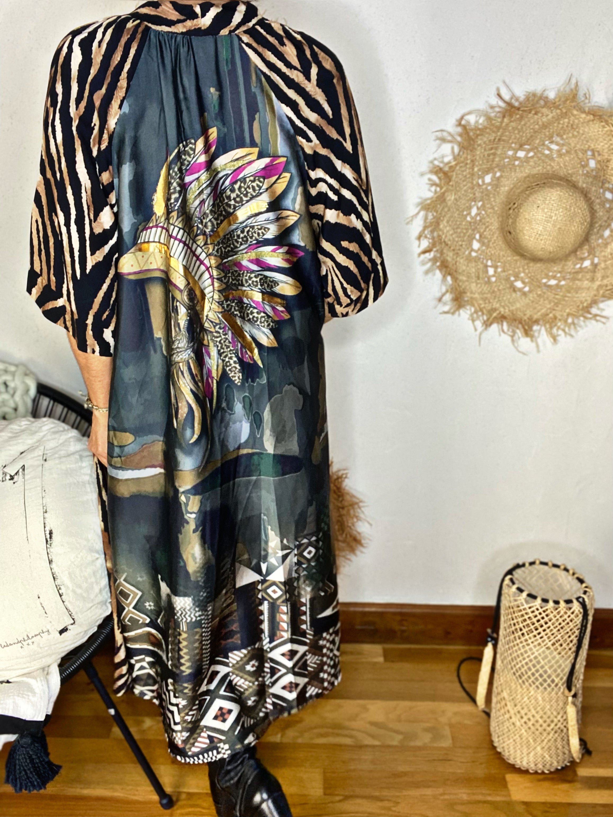 Robe INDIO Noir/Camel