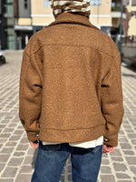 Charger l&#39;image dans la galerie, Blouson bouclette GAB Camel foncé

