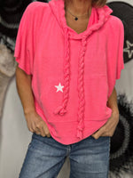 Charger l'image dans la galerie, Sweat Banditas Fuchsia coton gratté – SPATULA STAR
