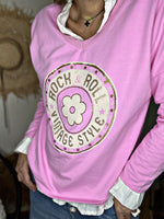 Charger l&#39;image dans la galerie, Tee shirt ROCK &amp; ROLL Rose malabar
