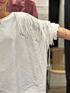 Sweat fin CLEO Blanc