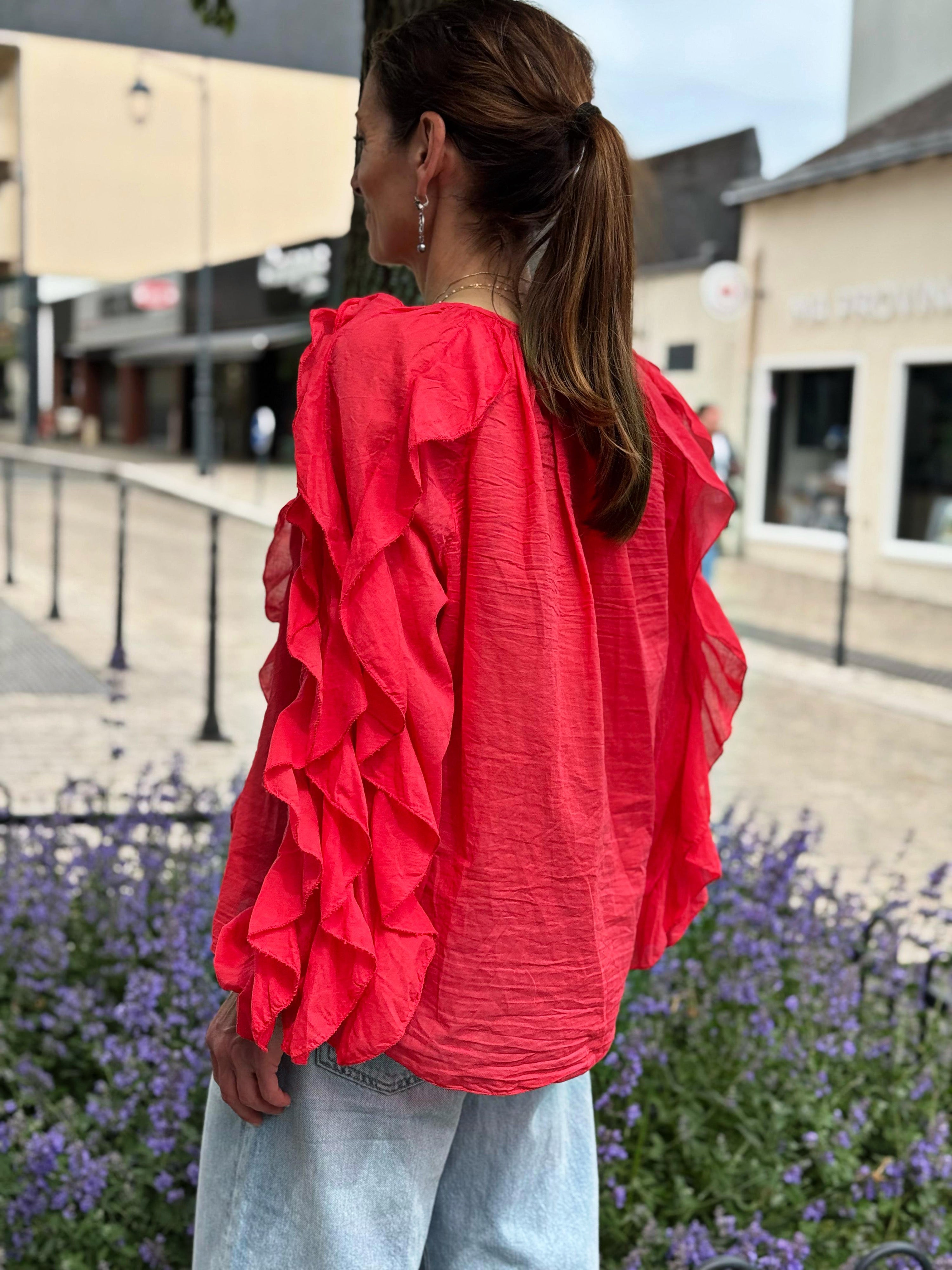 Chemise NINA Rouge