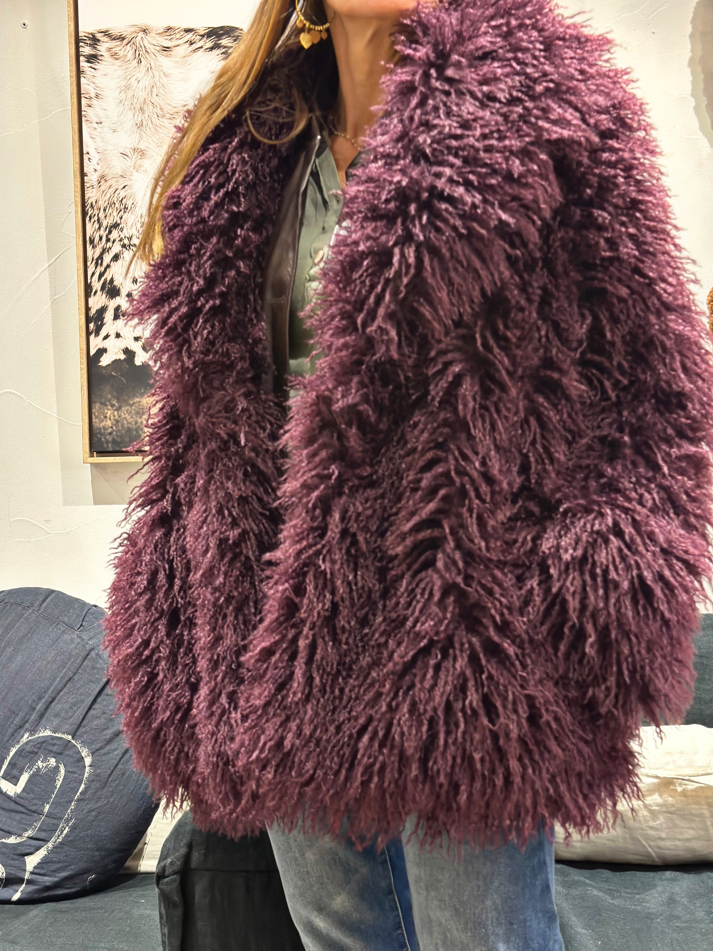 Veste NINA Aubergine