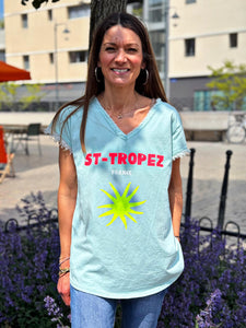 Tee shirt ST-TROPEZ Aqua