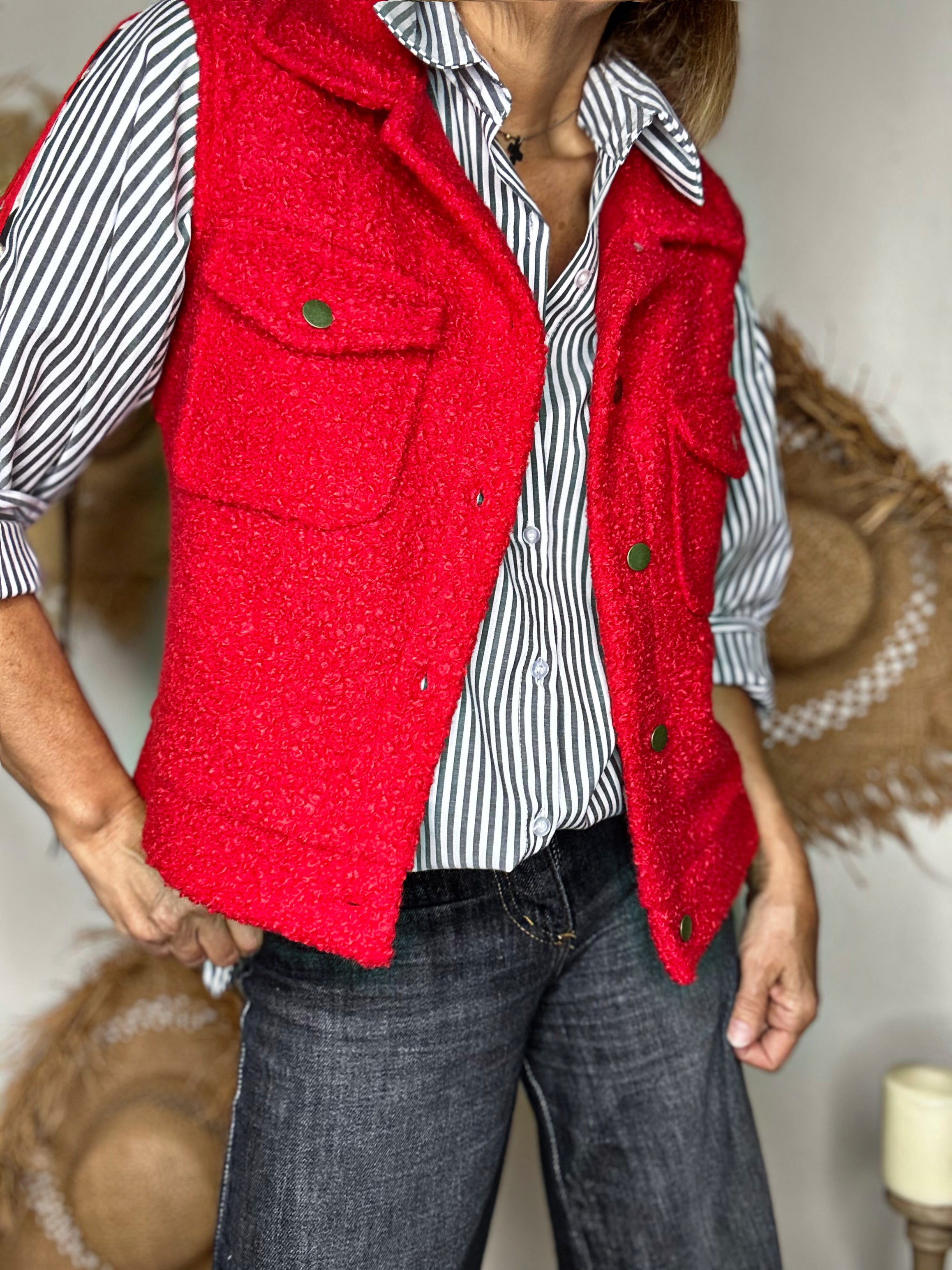 Gilet sans manche GARY Rouge