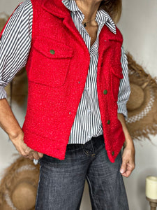 Gilet sans manche GARY Rouge