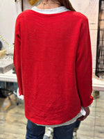 Charger l'image dans la galerie, Pull doux TAO Rouge
