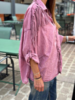 Charger l&#39;image dans la galerie, Chemise DAKOTA Bois de Rose effet délavé
