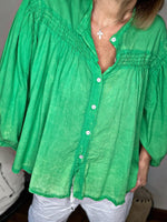 Charger l&#39;image dans la galerie, Chemise Blouse JULIE Vert
