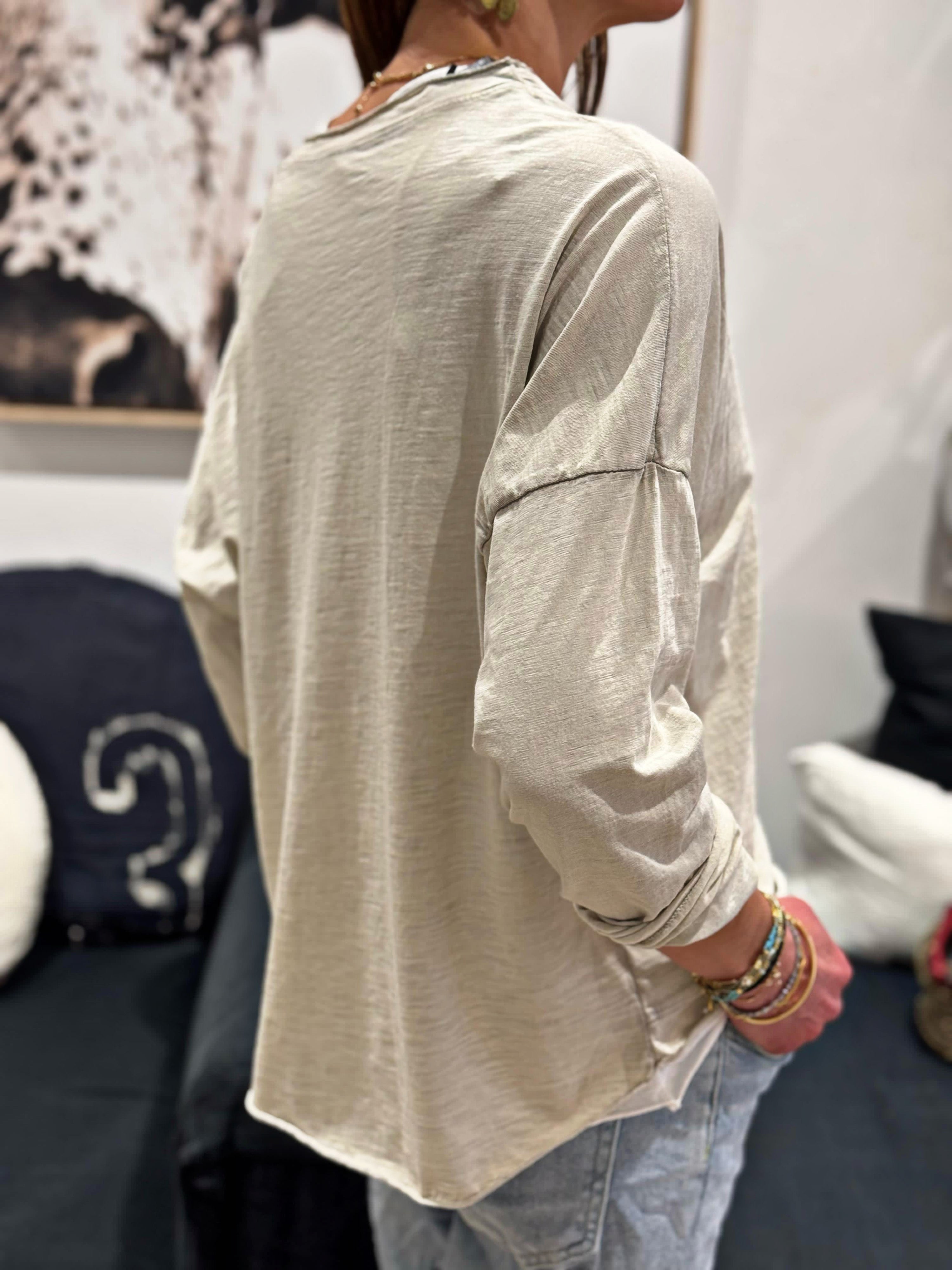 Tee shirt + Débardeur LYLIO Beige