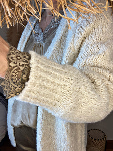 Gilet bouclette AMAURY Ecru