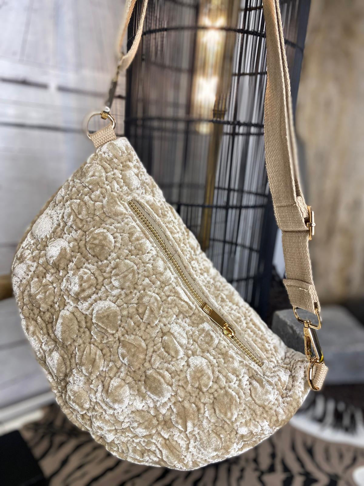 Sac banane ROSY Beige