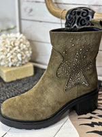 Charger l&#39;image dans la galerie, Boots KLARA Kaki
