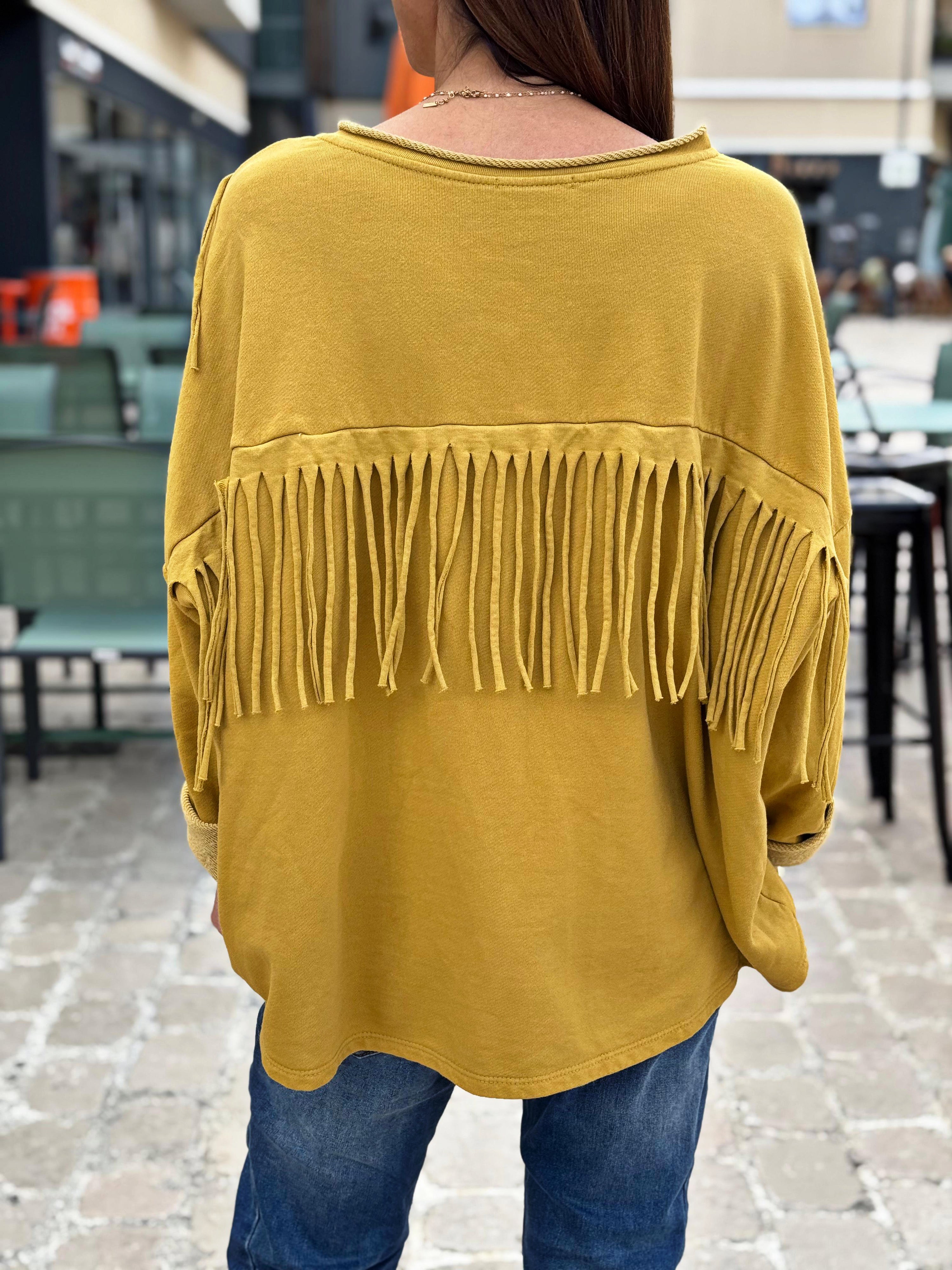 Sweat fin CLEO Jaune
