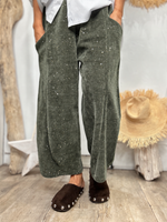 Charger l'image dans la galerie, Pantalon velours cotelé EMILIO Kaki
