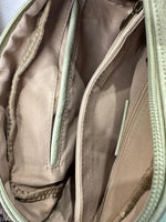 Charger l'image dans la galerie, Sac bandoulière BRUME Vert effet cuir grainé
