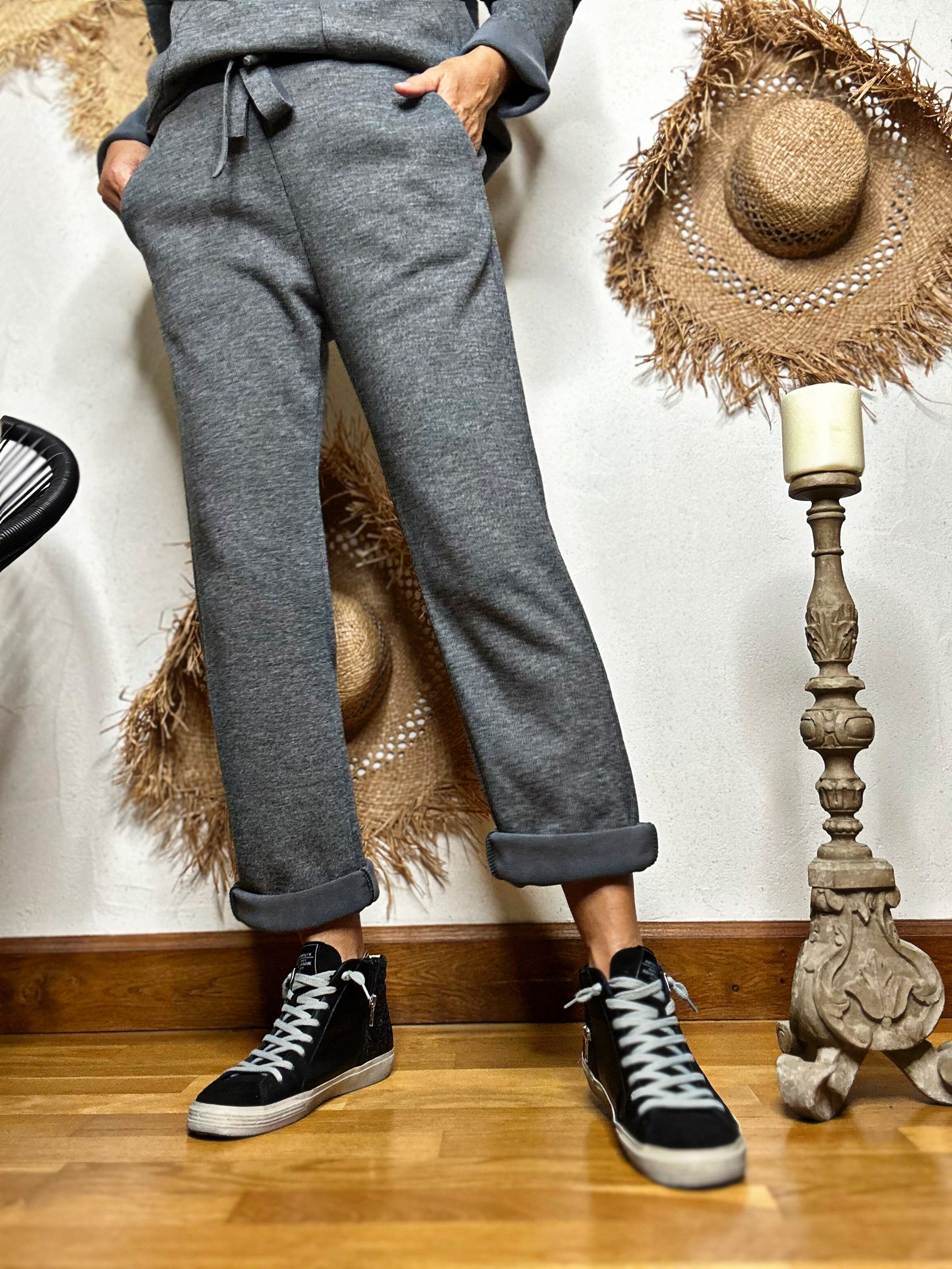 Pantalon TIMO Gris chiné