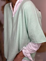 Charger l'image dans la galerie, Pull doux réversible LALY Vert d'eau
