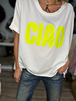 Charger l&#39;image dans la galerie, Tee shirt LEONIE Blanc/Jaune
