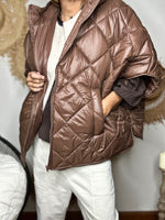 Charger l&#39;image dans la galerie, Blouson Poncho PAULUS Choco
